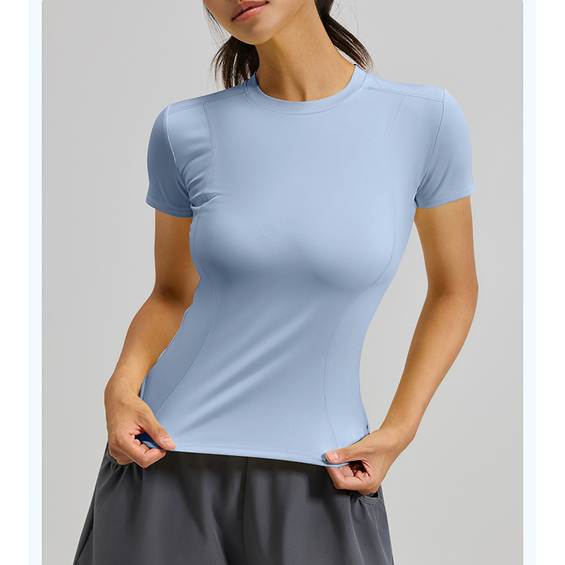 T Shirt Tight Fit - Women Slim Fit Yoga T-Shirt Quick