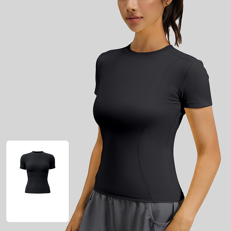 Women Slim Fit Yoga T-Shirt Qu - T Shirt Tight Fit ulasan dan harga