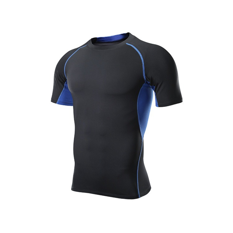 Men's Quick Dry Round Neck Swi - T Shirt Tight Fit ulasan dan harga