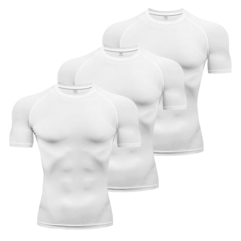 1/3 Pack Mens Compression Clot - T Shirt Tight Fit ulasan dan harga